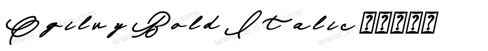Ogilvy Bold Italic字体转换